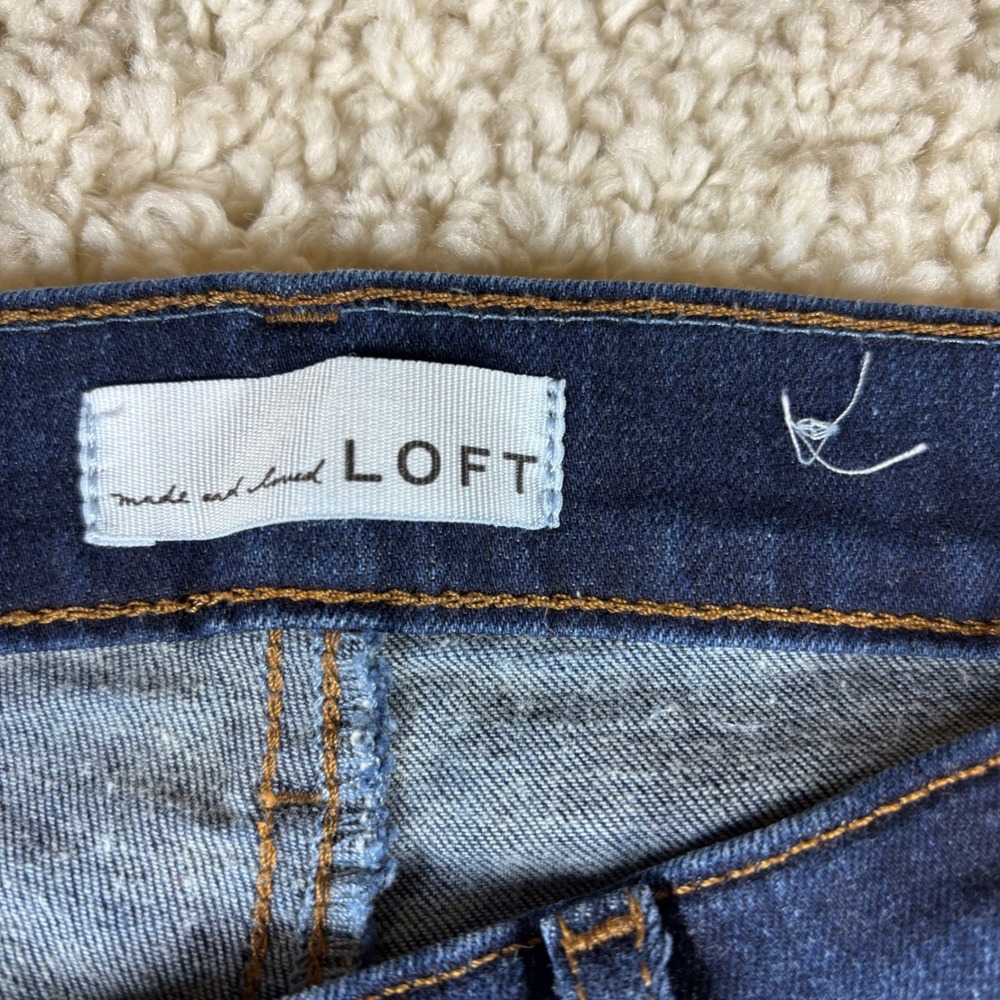 LOFT Modern Skinny Dark Wash Jeans Women's Size 6 28 - Picture 3 of 12